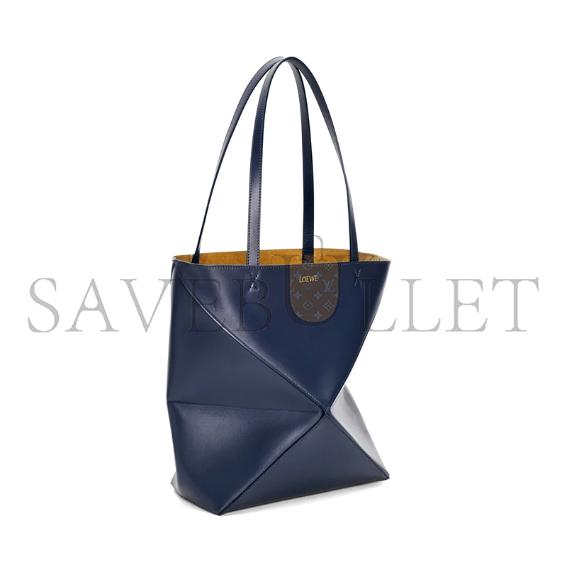 L0ew* medium puzzle fold tote in shiny calfskin a657g50x01 06 (31.5*25.5*14.5cm)